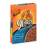 9 Lives Cat Food Daily Essentials w/Real Salmon Chicken & Beef Left Picture